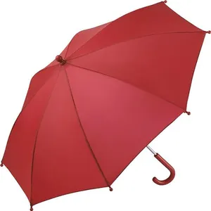 Parapluie enfant - FP6905 - rouge - Toile en polyester pongé - Baleinage en fibre de verre - Diamètre 73 cm pas cher