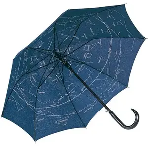 Parapluie standard FARE - Constellation étoiles - Bleu marine - Ouverture automatique pas cher