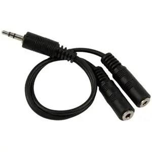 Câble pour séparateur de casque de 3.5 mm vers 2 x 3 broches de 3.5 mm M/F de Vshop pas cher