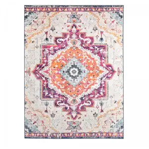 UNAMOURDETAPIS Tapis Vintage Oriental PF MED 200x280 cm - multicolore rouge violet grisVendu parcdiscount
