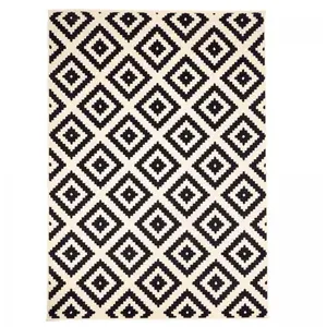 UNAMOURDETAPIS tapis salon 120x170 tissé crème rectangle motif scandinave LYN1 ROMAVendu parcdiscount