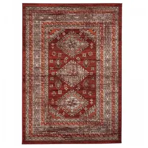 UNAMOURDETAPIS Tapis oriental 120x170 orange rectangle motif ethnique AF1 dazorVendu parcdiscount