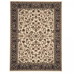 UNAMOURDETAPIS Tapis oriental 140x200 ivoire rectangle motif ancestral AF1 nomed pas cher