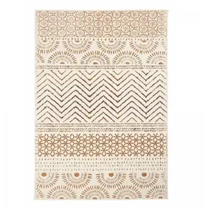Unamourdetapis - Tapis berbère motif ethnic 190x280 crème AF1 orienvag
