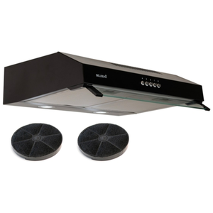 HOTTE CASQUETTE / VISIERE DOUBLE MOTEURS 60 CM - NOIR | BELDEKO pas cher