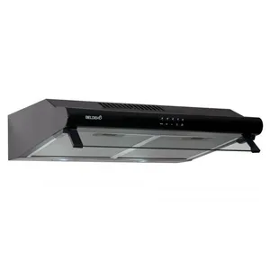 BELDEKO GRETA60BKFC - Hotte Casquette 60 cm NOIR + 2 Filtres à charbon pas cher