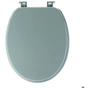 Tendance - Abattant wc mdf 18 pouces attaches plastiques - vert amande pas cher