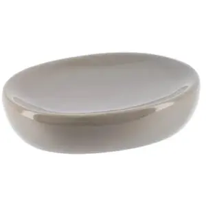 Porte savon dolomite oval - taupe Tendance pas cher