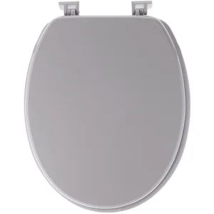 Abattant WC - TENDANCE - 18 pouces - MDF - Gris clair - Fixation unive... pas cher