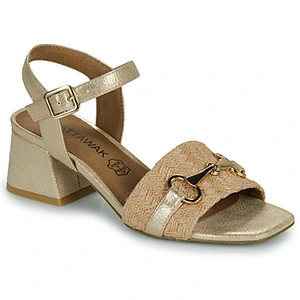 Sandalen Chattawak LAURA Goud pas cher