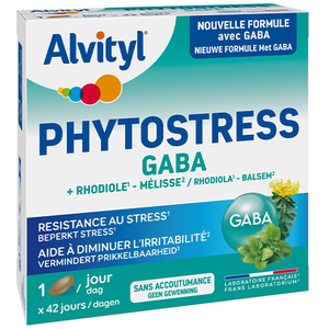 Alvityl Phytostress - GABA + Rhodiole + Mélisse - 42 Jours - Dès 12 ans pas cher