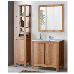 Ensemble meubles de salle de bain complet - Bois - 80 cm - Classic Oak...Vendu parcdiscount