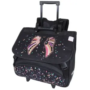 Cartable à roulettes KARL MARC JOHN Magic Wings 41cm 2 compartiments pas cher