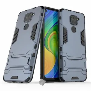 Housse etui coque rigide anti choc pour Xiaomi Redmi Note 9 + film ecran - BLEU FONCE - htdmobiles pas cher