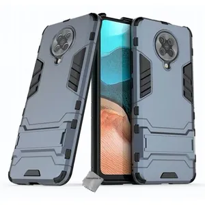 Housse etui coque rigide anti choc pour Xiaomi Poco F2 Pro + verre trempe - BLEU FONCE - htdmobiles pas cher
