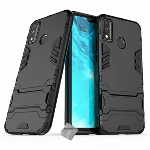 Housse etui coque rigide anti choc pour Huawei Honor 9X Lite + verre trempe - NOIR - htdmobiles pas cher