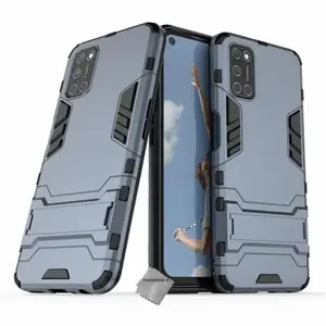 Htdmobiles Coque rigide anti choc pour Oppo A72 + film ecran - BLEU FONCE