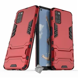 Htdmobiles Coque rigide anti choc pour Oppo A72 + film ecran - ROUGE pas cher