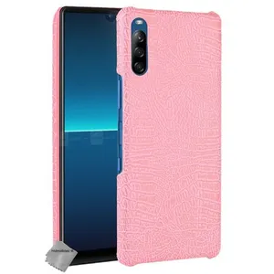 Housse etui coque rigide simili cuir crocodile pour Sony Xperia L4 + film ecran - ROSE - htdmobiles pas cher