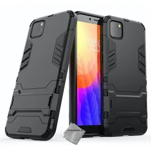 Htdmobiles Coque rigide anti choc pour Huawei Y5p + film ecran - NOIR pas cher