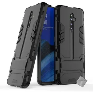 Housse etui coque rigide anti choc pour Oppo Reno 2Z + film ecran - NOIR - htdmobiles pas cher