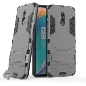 Htdmobiles Coque rigide anti choc pour OnePlus 7 + film ecran - GRIS
