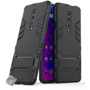 Htdmobiles Coque rigide anti choc pour OnePlus 7 Pro + film ecran - NOIR pas cher
