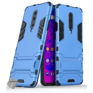 Htdmobiles Coque rigide anti choc pour OnePlus 7 Pro + film ecran - BLEU CLAIR pas cher
