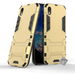 Housse etui coque rigide anti choc pour Huawei Honor 8S + verre trempe - OR - htdmobiles pas cher