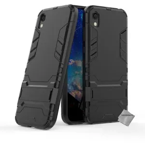 Housse etui coque rigide anti choc pour Huawei Y5 (2019) + verre trempe - NOIR - htdmobiles pas cher