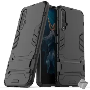 Housse etui coque rigide anti choc pour Huawei Honor 20 Pro + film ecran - NOIR - htdmobiles pas cher