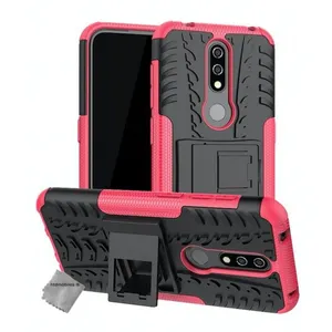 Housse etui coque rigide anti choc pour Nokia 4.2 + film ecran - ROSE - htdmobiles pas cher