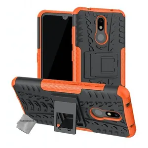 Housse etui coque rigide anti choc pour Nokia 3.2 + verre trempe - ORANGE - htdmobiles pas cher
