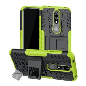 Housse etui coque rigide anti choc pour Nokia 4.2 + verre trempe - VERT - htdmobiles