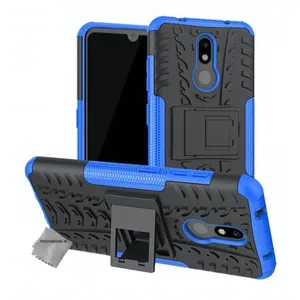 Housse etui coque rigide anti choc pour Nokia 3.2 + verre trempe - BLEU - htdmobiles