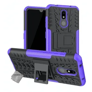Housse etui coque rigide anti choc pour Nokia 3.2 + verre trempe - MAUVE - htdmobiles