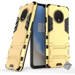 Comparateur de prix : Housse etui coque rigide anti choc pour OnePlus 7T + film ecran - OR - htdmobiles