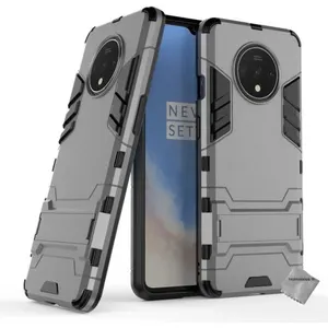 Comparateur de prix : Htdmobiles Coque rigide anti choc pour OnePlus 7T + film ecran - GRIS