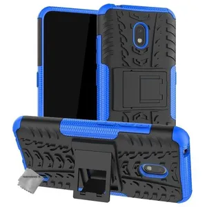 Housse etui coque rigide anti choc pour Nokia 2.2 + verre trempe - BLEU - htdmobiles