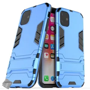Comparateur de prix : Htdmobiles Coque rigide anti choc pour Apple iPhone 11 + film ecran - BLEU CLAIR