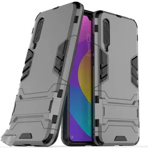 Housse etui coque rigide anti choc pour Xiaomi Mi 9 Lite + verre trempe - GRIS - htdmobiles pas cher