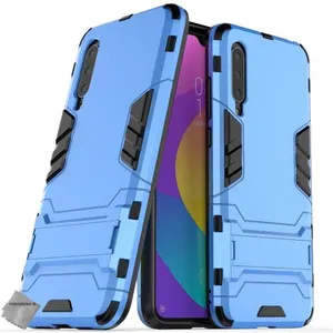 Housse etui coque rigide anti choc pour Xiaomi Mi A3 Lite + verre trempe - BLEU CLAIR - htdmobiles