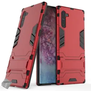 Housse etui coque rigide anti choc pour Samsung Galaxy Note 10 + verre trempe - ROUGE - htdmobiles pas cher