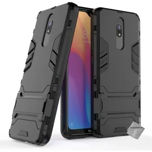 Housse etui coque rigide anti choc pour Xiaomi Redmi 8 + verre trempe - NOIR - htdmobiles