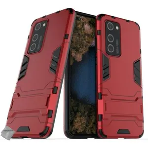 Housse etui coque rigide anti choc pour Huawei P40 Pro + film ecran - ROUGE - htdmobiles pas cher