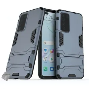 Htdmobiles Coque rigide anti choc pour Huawei P40 + film ecran - BLEU FONCE pas cher