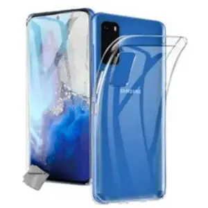 Housse etui coque gel fine Samsung Galaxy S20 + film ecran - TRANSPARENT TPU - htdmobiles