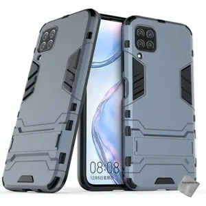 Htdmobiles Coque rigide anti choc pour Huawei P40 Lite + film ecran - BLEU FONCE pas cher