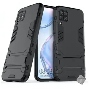 Housse etui coque rigide anti choc pour Huawei P40 Lite + verre trempe - NOIR - htdmobiles pas cher