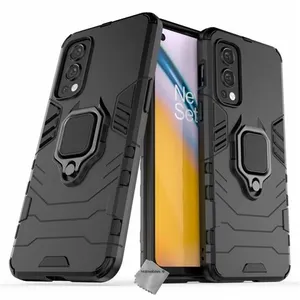 HTDMOBILES Coque rigide anti choc pour OnePlus Nord 2 5G + film ecran - NOIR pas cher